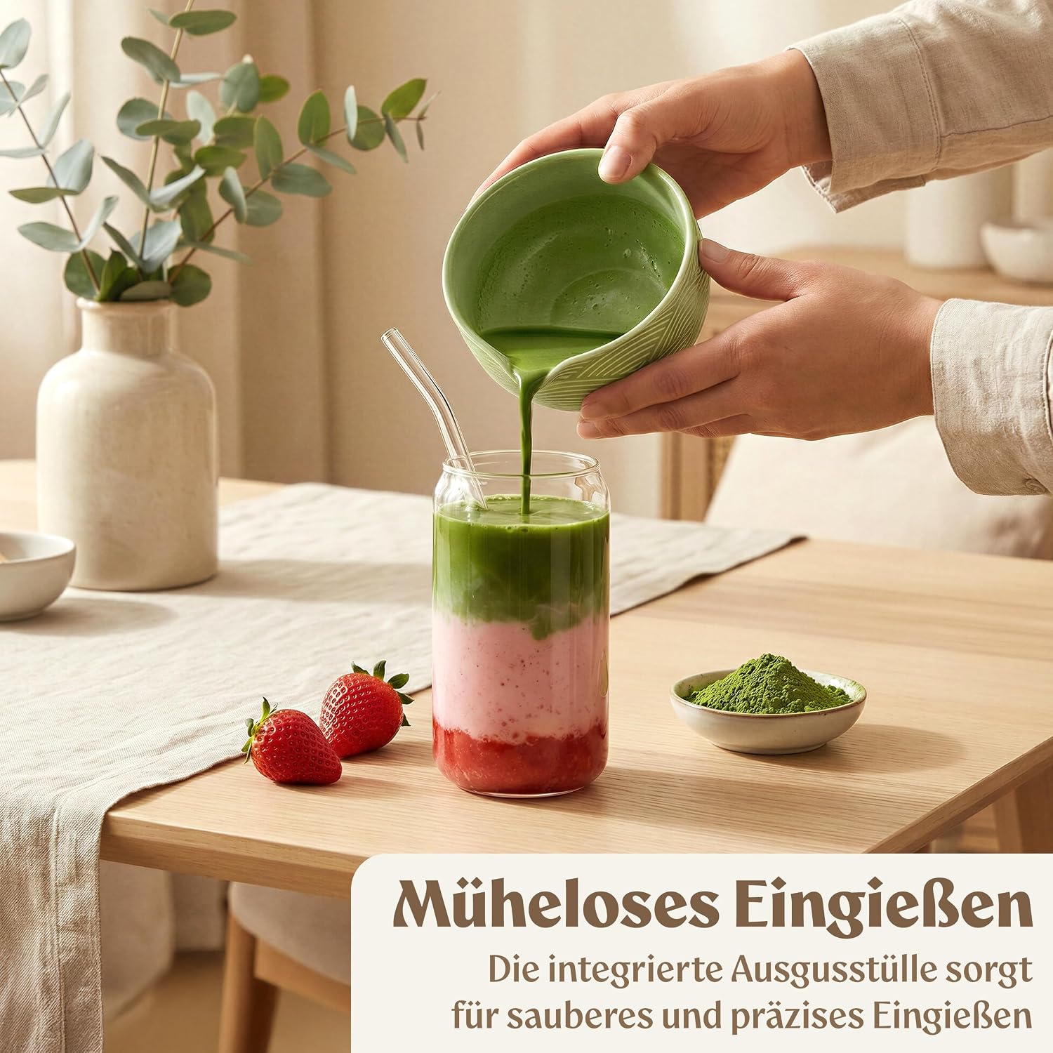 Detalle 2 de EDELHAUS Matcha Set 7-teilig für Zeremonie 🍵