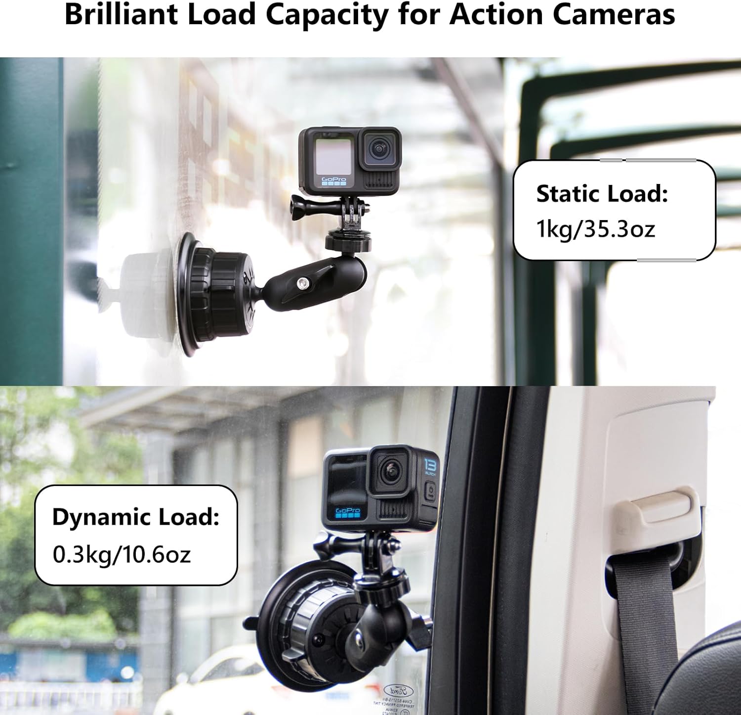 Detalle de HSU Suction Cup Mount for Action Camera
