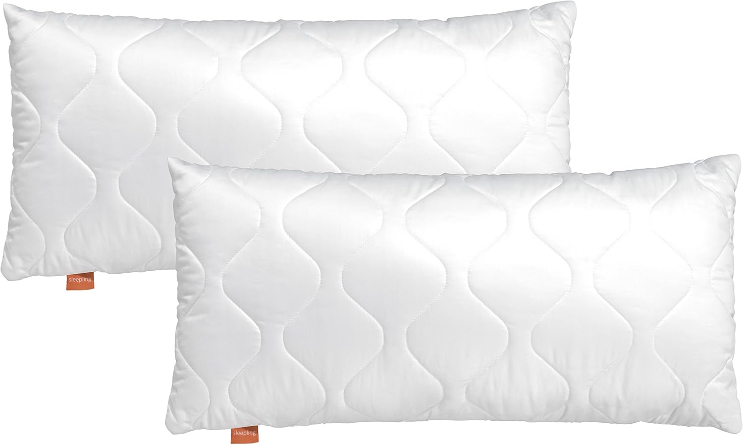 Detalle de sleepling 2er Set Kissen 30x50 cm – Waschbare Zierkissen mit Füllung, OEKO-TEX, Made in EU