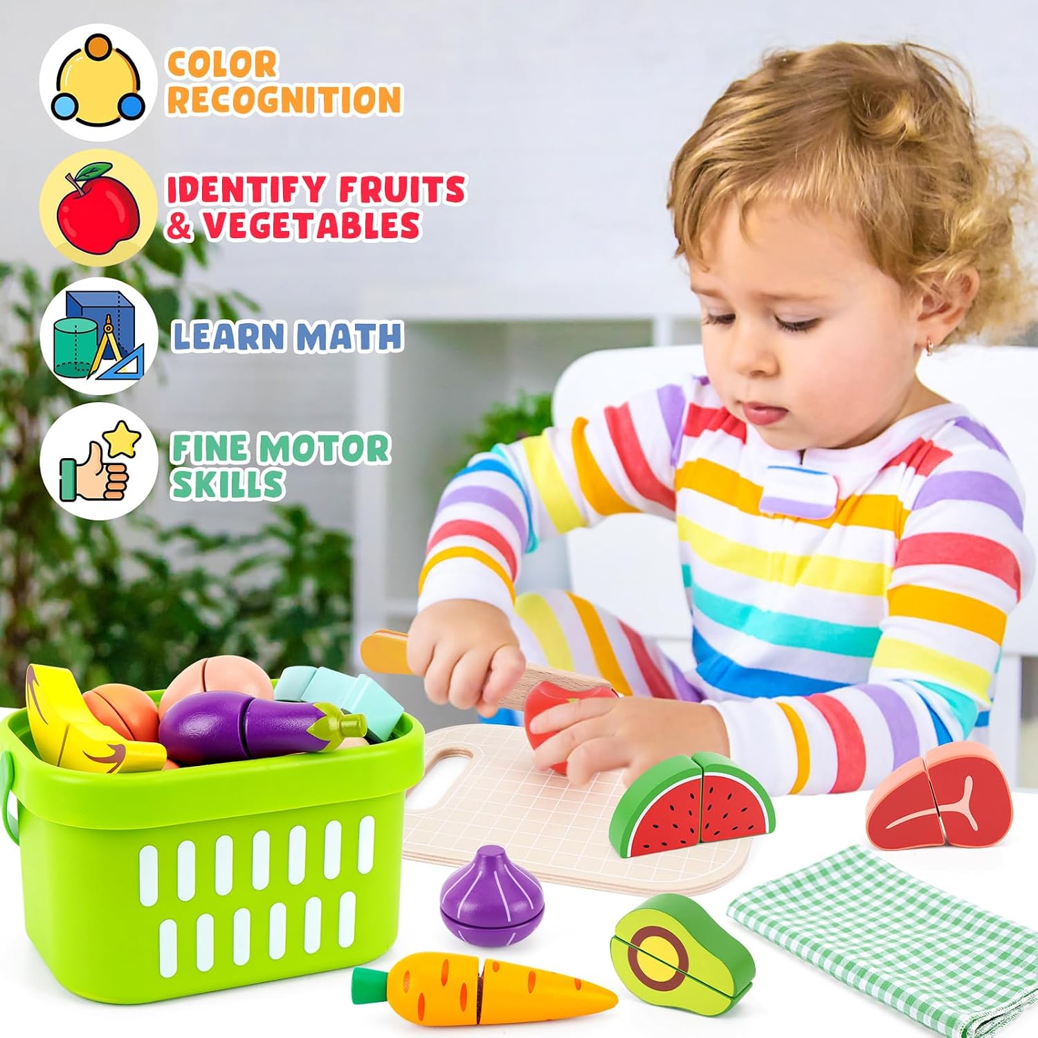 Thumbnail 2 de Montessori Spielzeug: Holz Küchenset ab 1 Jahr