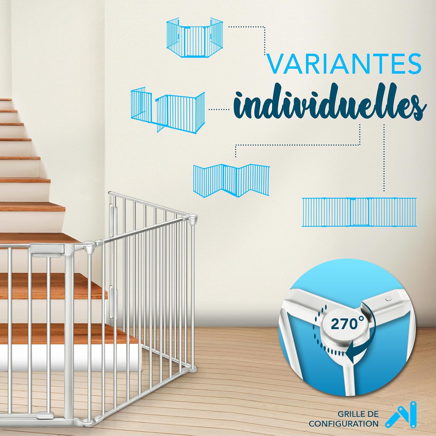 Thumbnail 1 de KIDUKU Barrière de sécurité 300 cm