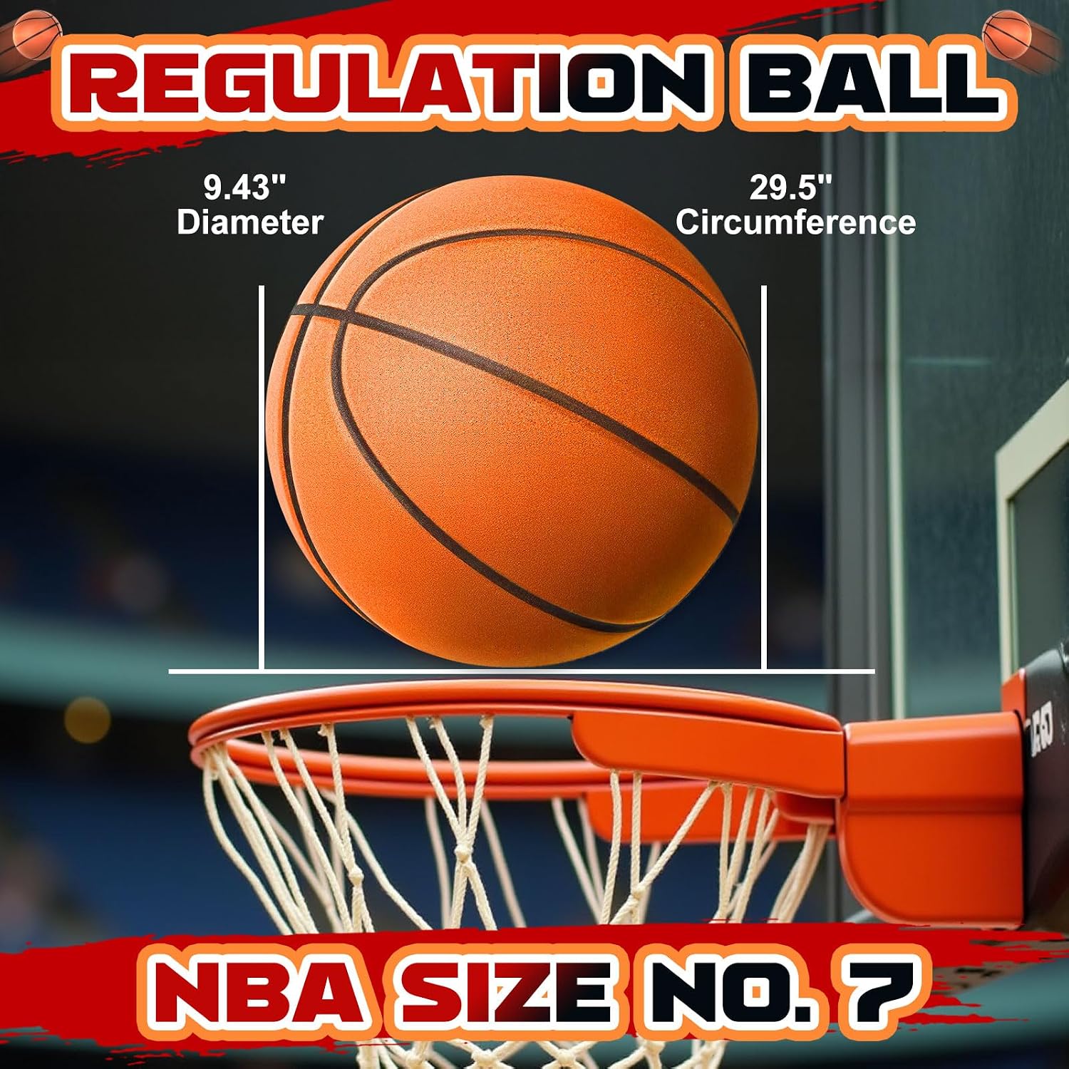 Thumbnail 4 de ALDWDY Silent Basketball Size 7 29.5