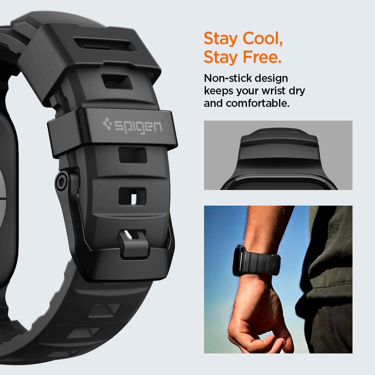 Thumbnail 6 de Spigen Basic cinturino in silicone per Apple Watch (compatibile Ultra 3/2/1 49mm, Series 11/10 46mm e altri)