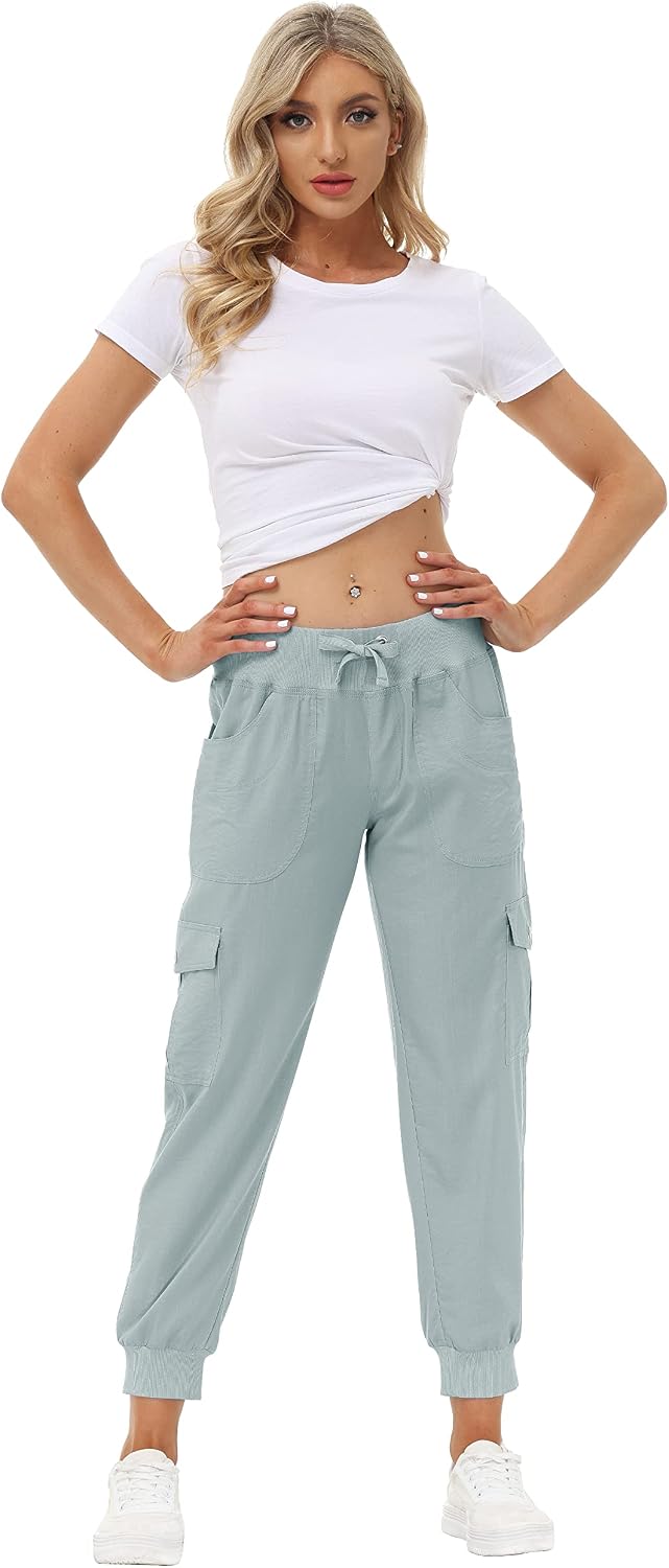Thumbnail 4 de MoFiz Women's Lightweight Hiking Cargo Pants 6 Pockets