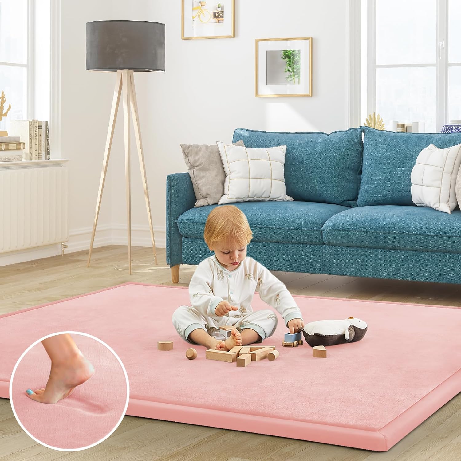 Detalle de ILPEOD Baby Play Mat 50" x 50