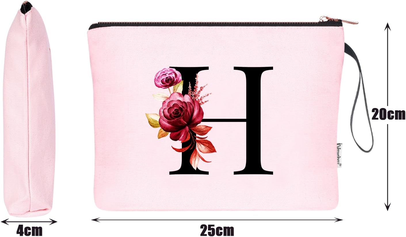 Detalle 2 de Vavabox A-Z Personalized Initial Makeup Bag H Pink