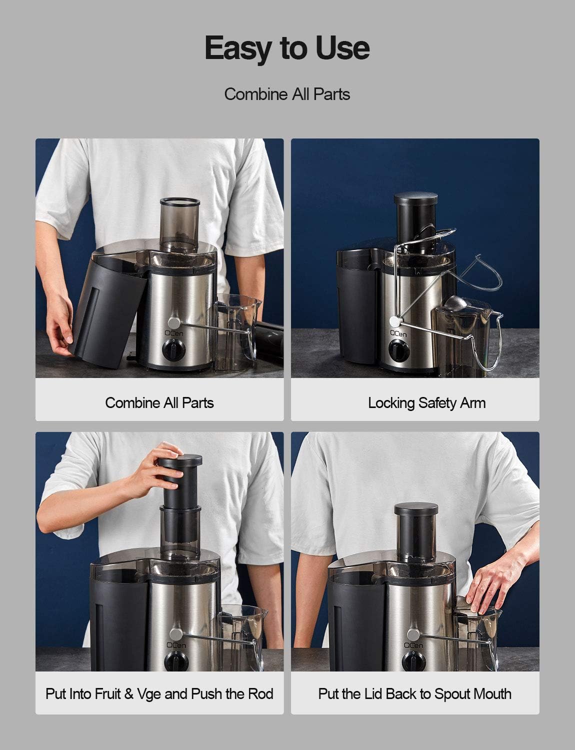 Thumbnail 6 de QCen Centrifugal Juicer 500W