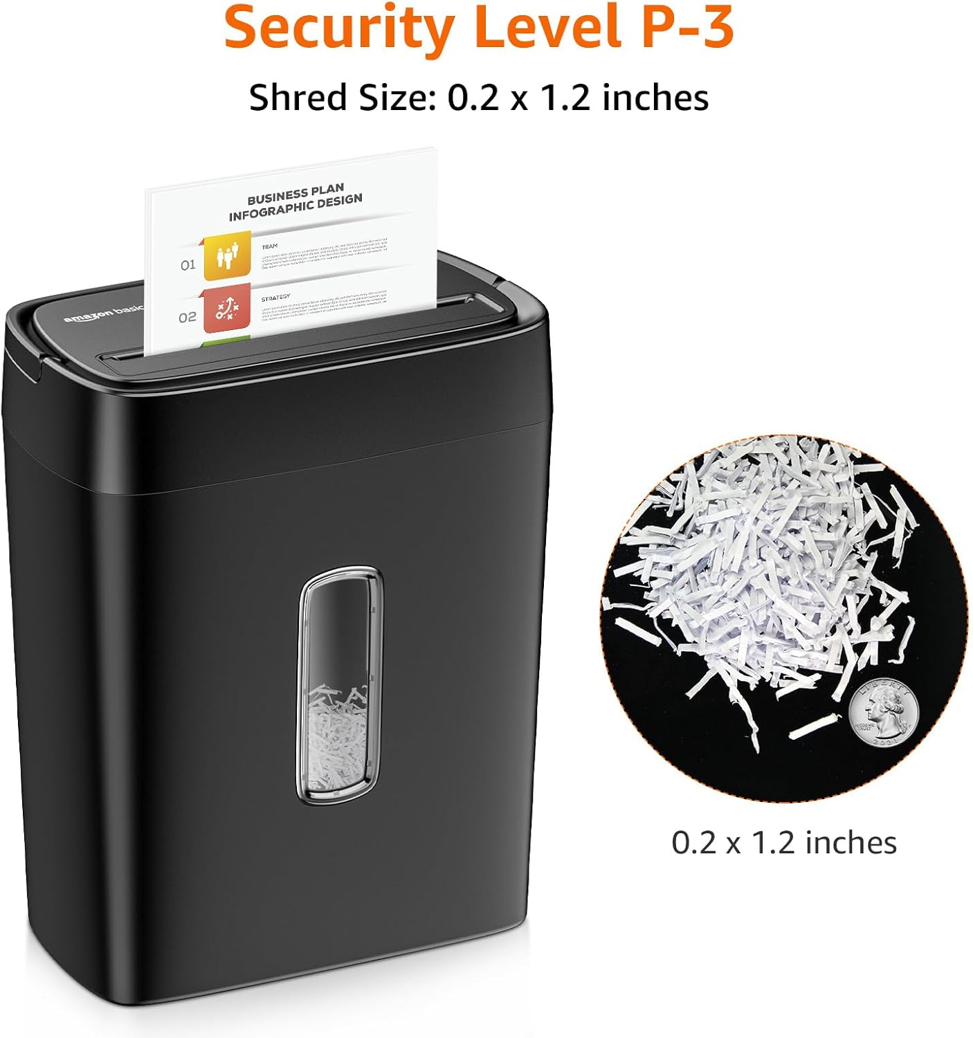 Thumbnail 2 de Amazon Basics 12-Sheet Cross Cut Shredder ⚙️