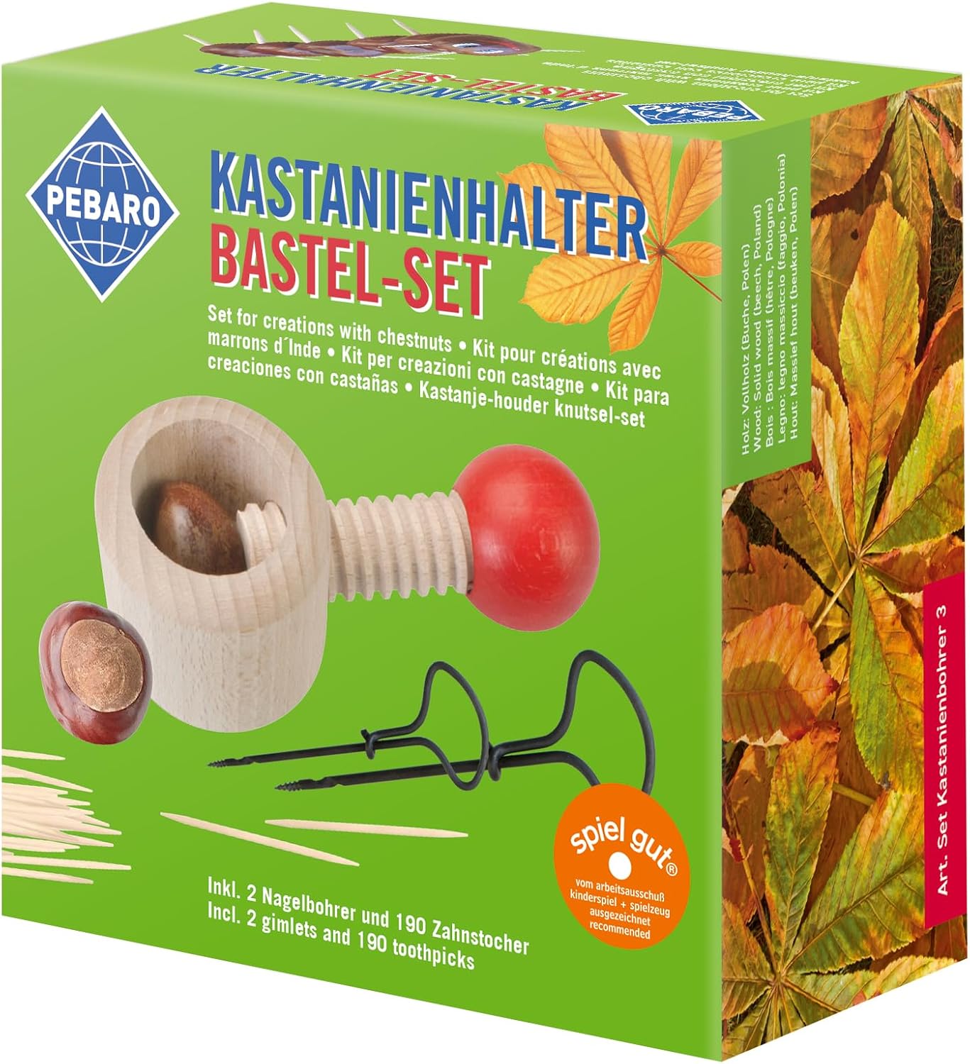 Detalle 2 de Pebaro Setkast3 Kastanienbohrer Bastelset