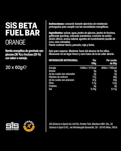 Thumbnail 4 de SIS Bar Beta Fuel Energy Chew arancia 60 g 🍫