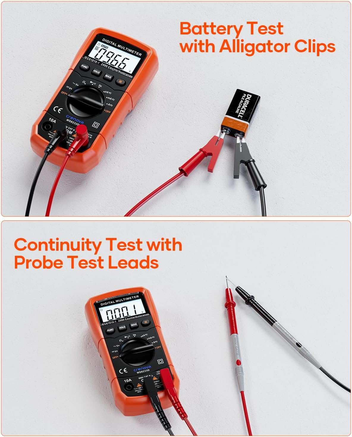 Thumbnail 5 de Crenova MS8233D Multimeter 6000-count 📟