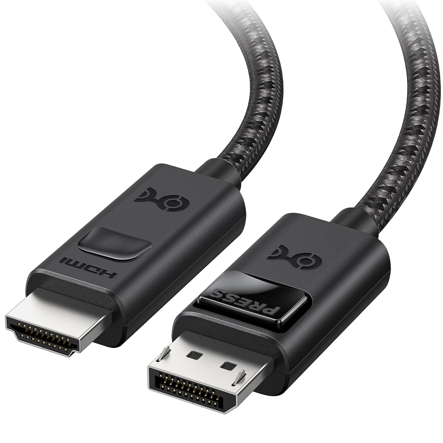 Detalle de Cable Matters Uni-Directional 8K DisplayPort to HDMI 2.1 Cable — 6ft (DP 1.4 to HDMI 2.1) for 4K 240Hz / 8K 60Hz