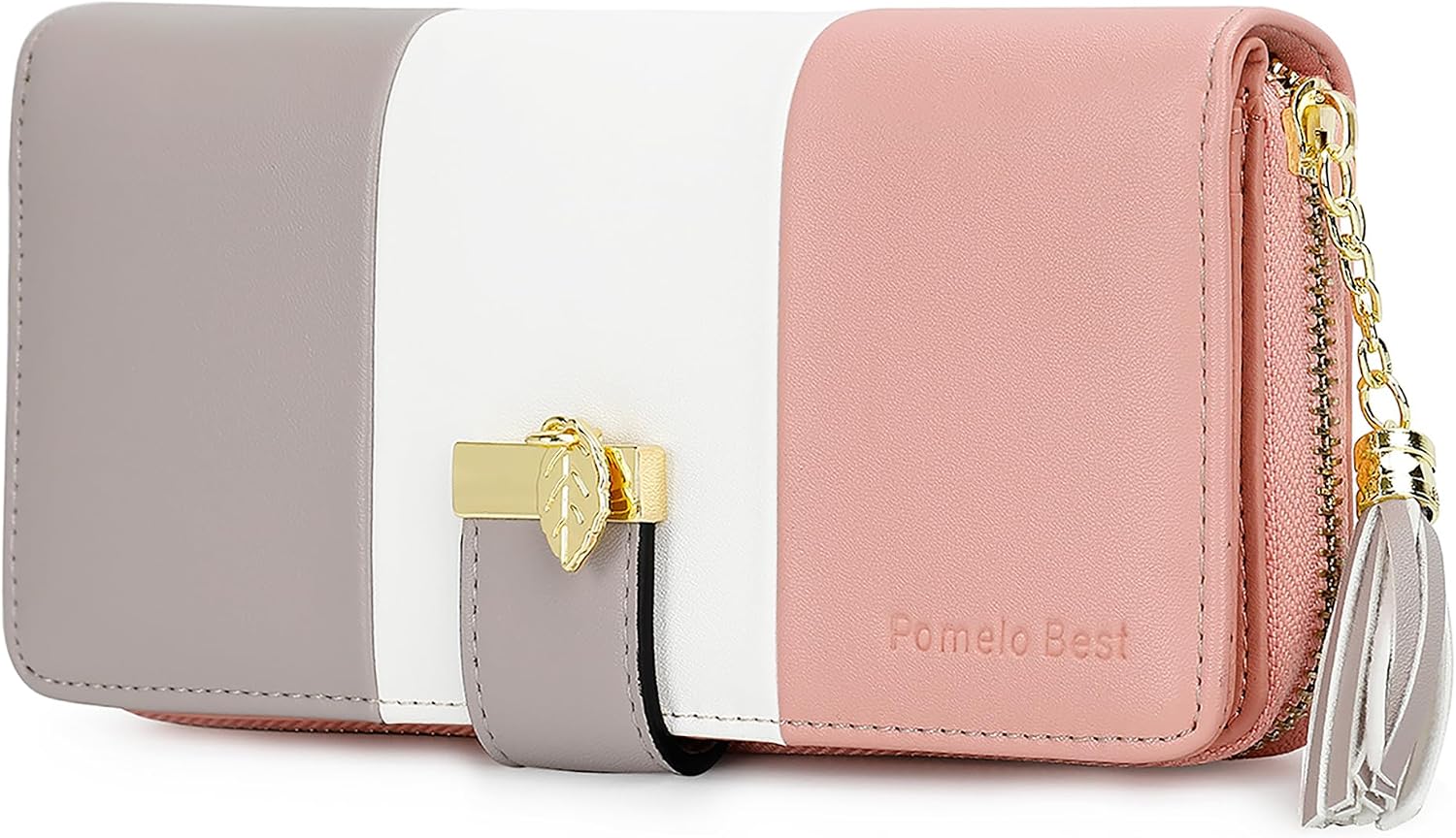 Detalle de Pomelo Best Damen Geldbörse Mehrfarbig gestreift – Portmonee mit RFID-Schutz