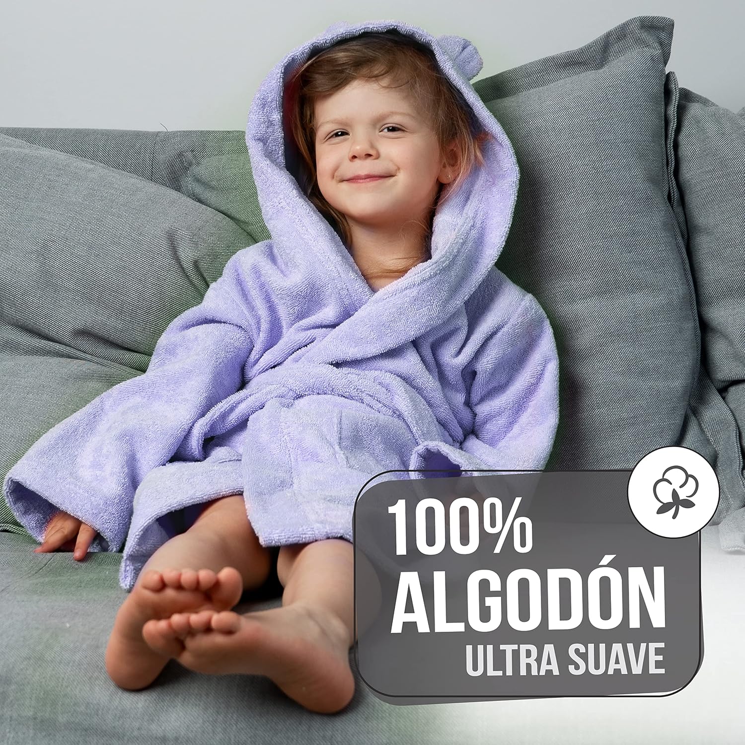 Thumbnail 3 de Twinzen Albornoz Niños 360gsm Algodón