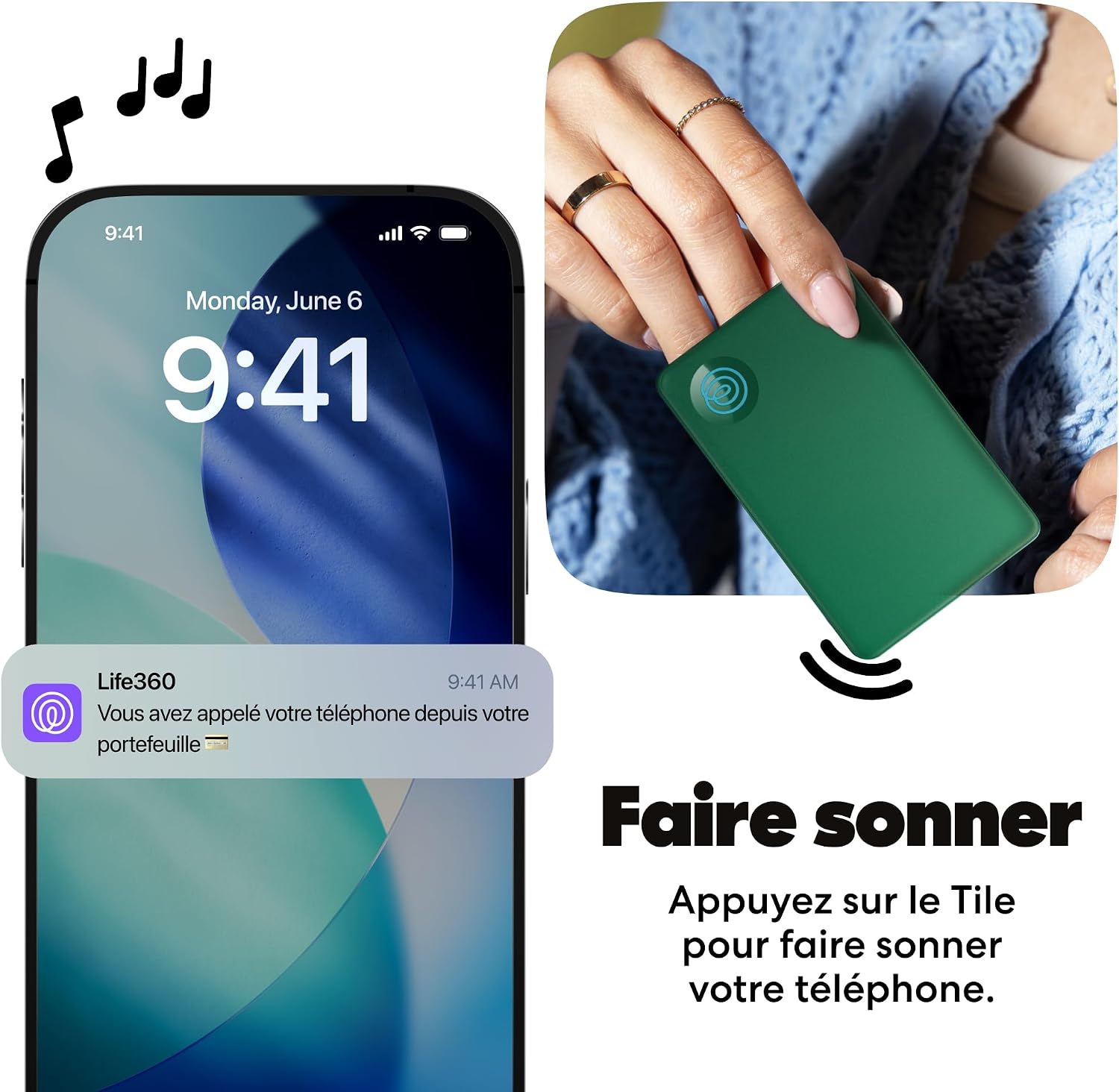 Detalle de Life360 Tile Slim – Détecteur de Portefeuille et Localisateur Bluetooth (Lot de 1, Green Surf)