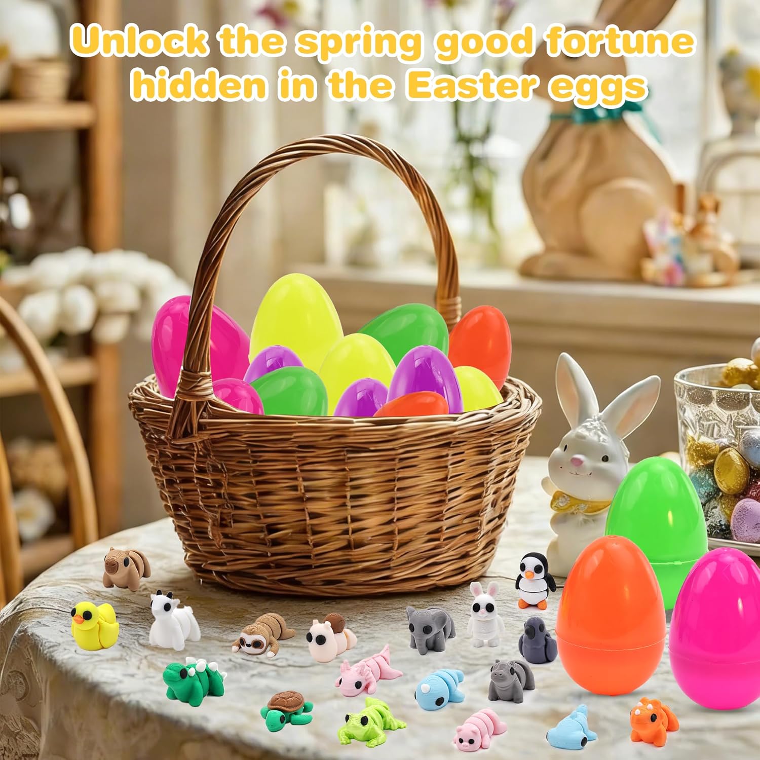 Thumbnail 3 de NEXT STOP M Easter Egg with 38 pcs 3D Printed Animal Figurines Set