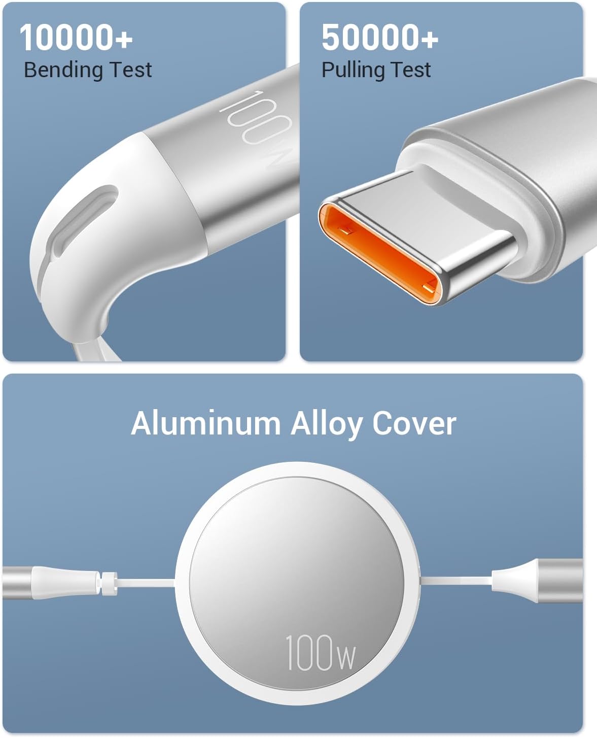 Thumbnail 4 de CAFELE 100W 6-in-1 Retractable Multi Charger Cable: USB A/C, 130cm, PD3.0 Fast Charge