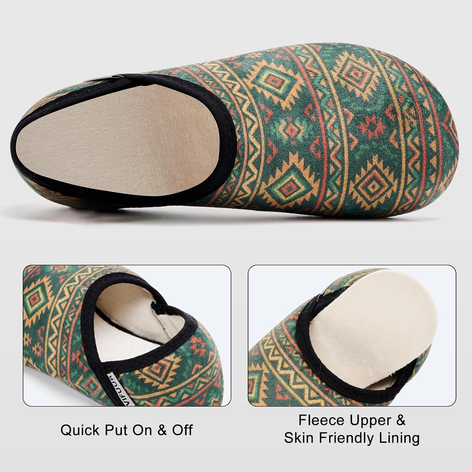 Detalle de VIFUUR Fuzzy House Slippers