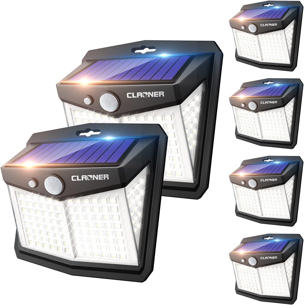 Thumbnail 6 de CLAONER Solar Lights Outdoor 4-pack with motion sensor