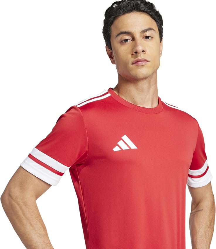 Detalle 1 de adidas Uomo SQUADRA25 camiseta manga corta Team Power Red 2 / White, M