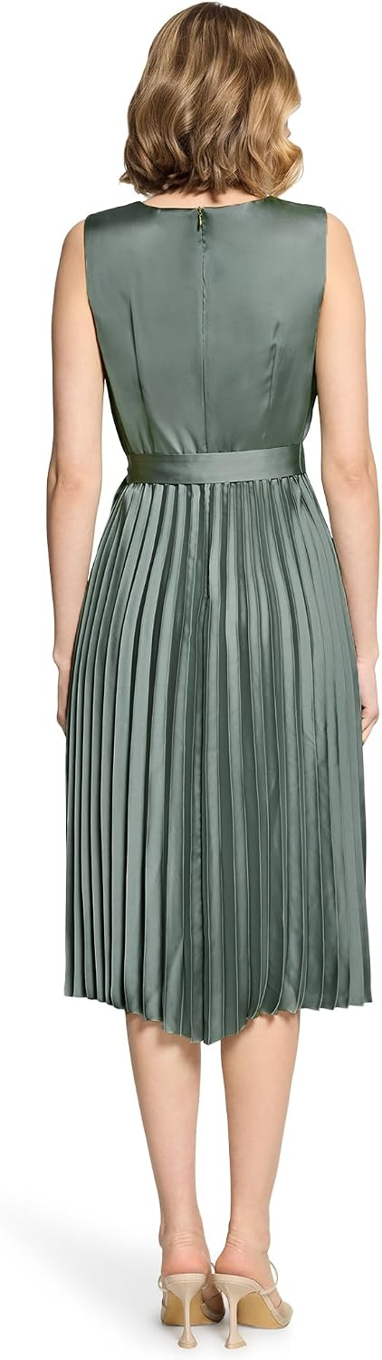 Detalle de Betty & Co 1347/3201 Robe Femme – robe midi fluide à pli plissé
