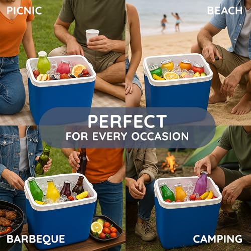 Detalle de CUQOO Cool Box 24L: A practical, compact cooler for beach trips and picnics