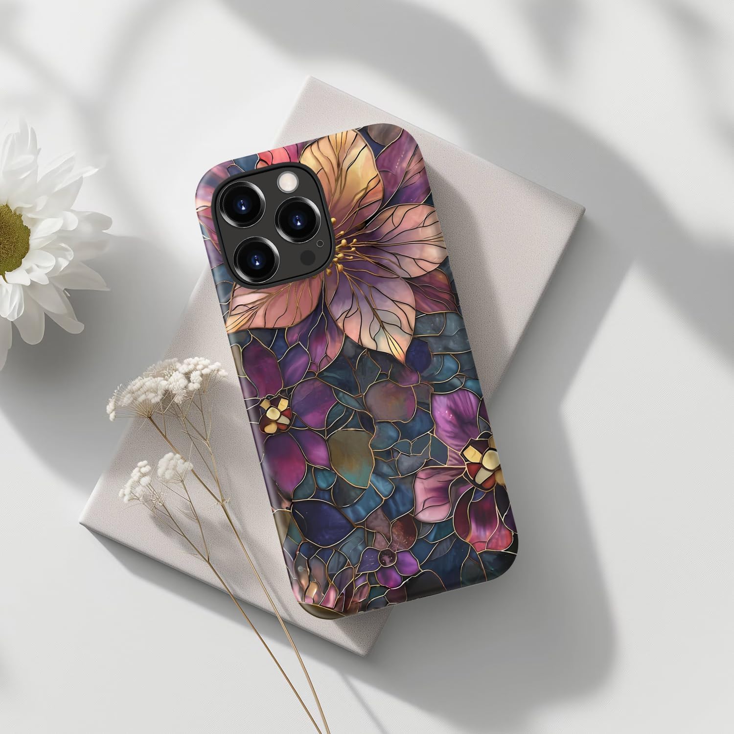 Detalle de DorisMax iPhone 16 Pro Max Case — Cute, Preppy Floral Design with MagSafe
