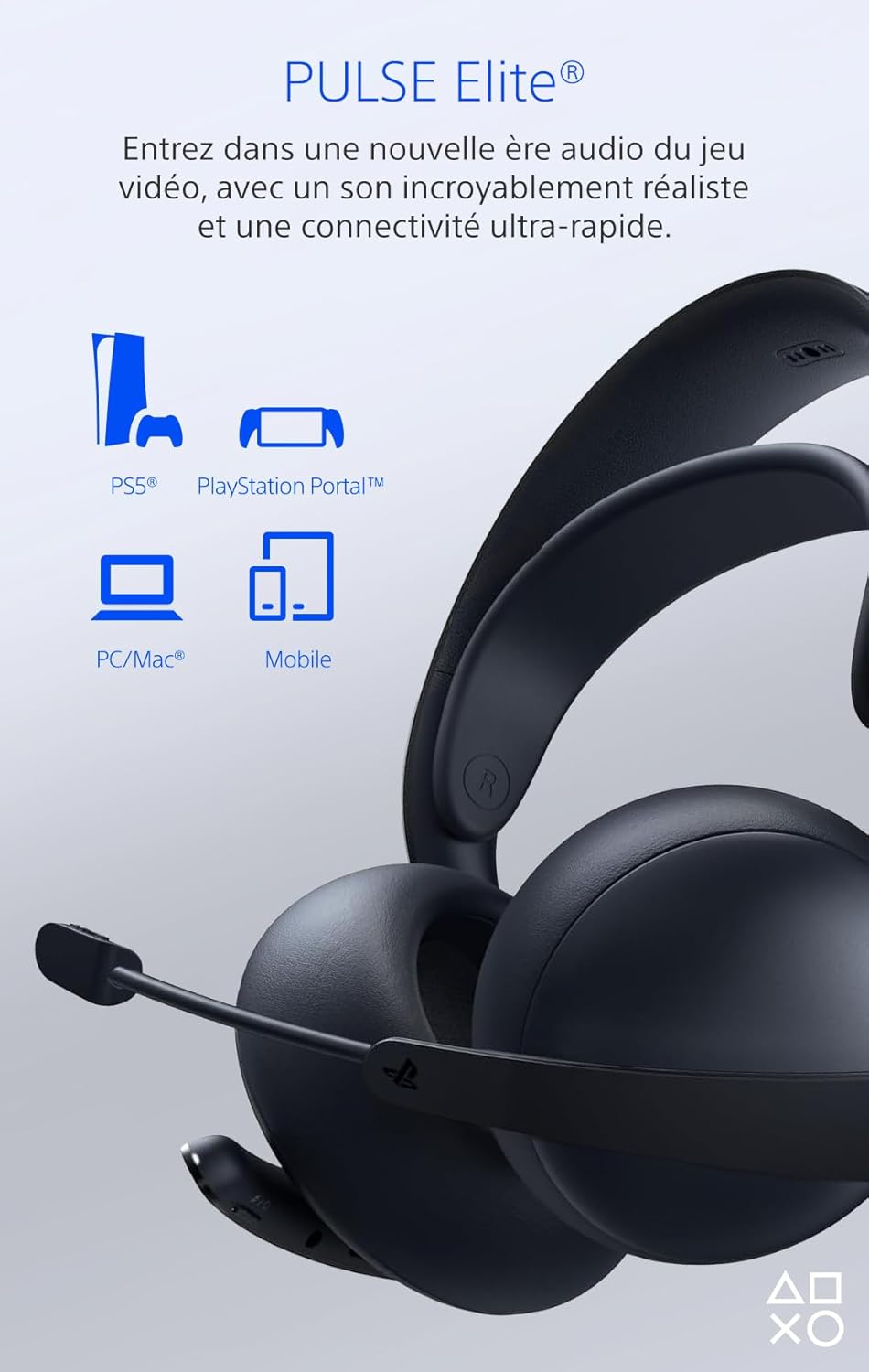 Thumbnail 3 de Playstation Cuffie wireless PULSE Elite – Midnight Black: stile e spending power per l’audio di gioco