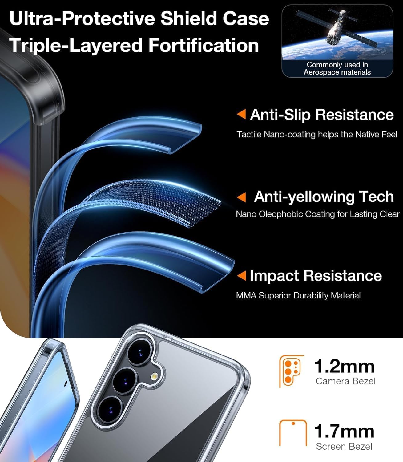 Detalle 2 de TORRAS Clear Phone Case for Samsung Galaxy S25 Plus