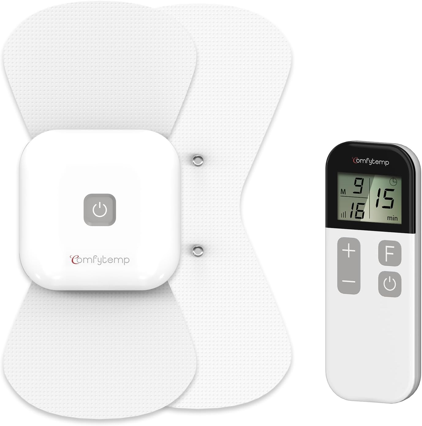 Comfytemp Wireless TENS Machine: Portable Muscle Stimulator with 15 Modes