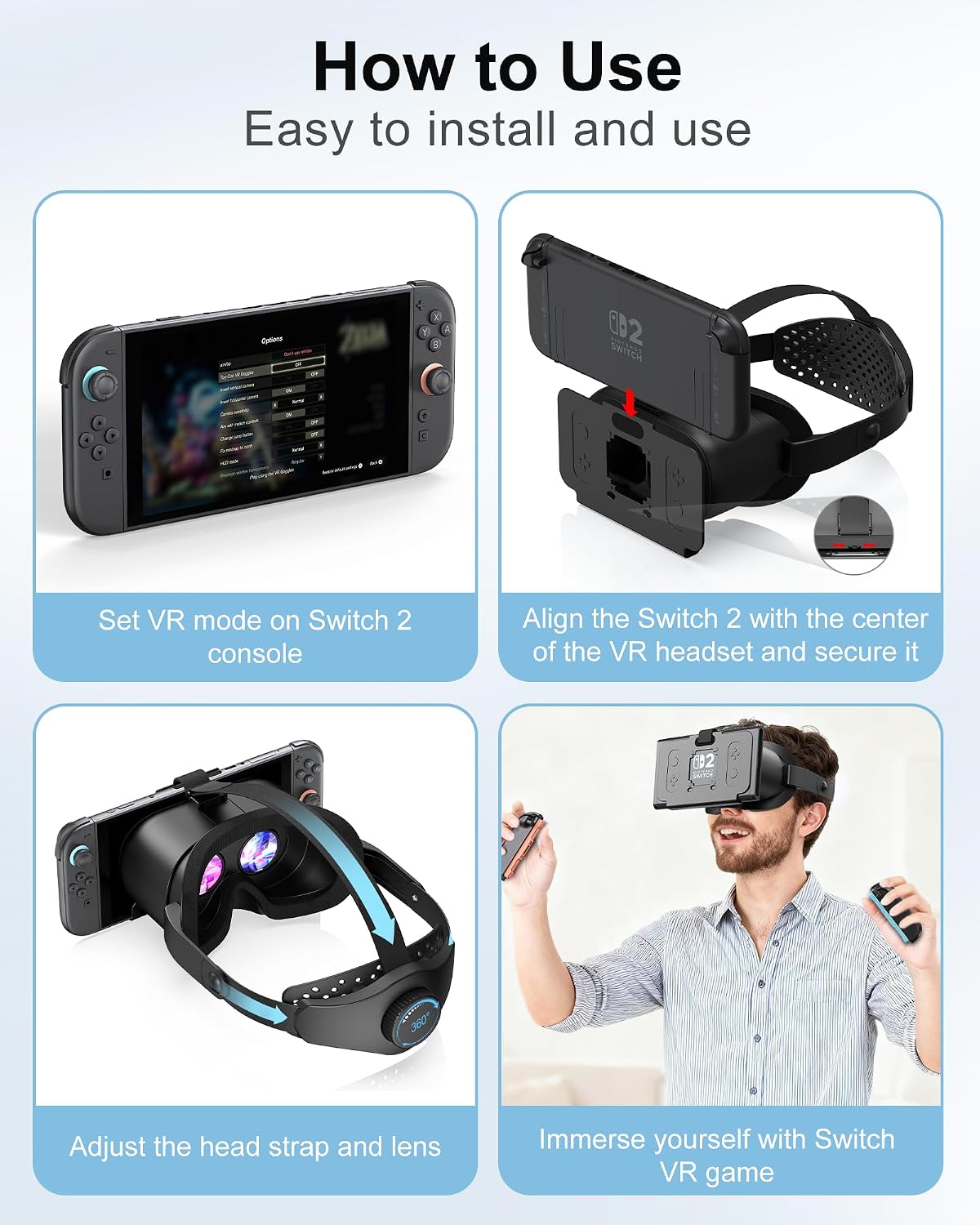 Thumbnail 6 de Nintendo Switch 2 VR Headset 2025 adjustable lenses