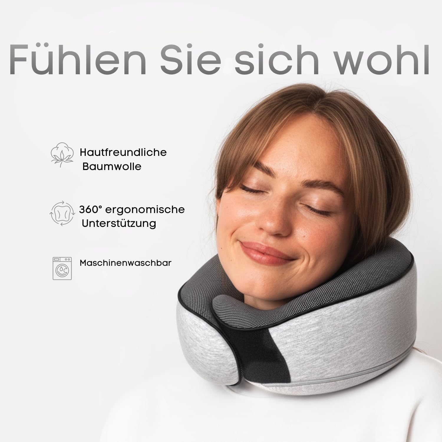 Thumbnail 1 de Proglobe Nackenkissen Reisekissen 100% Memory Foam