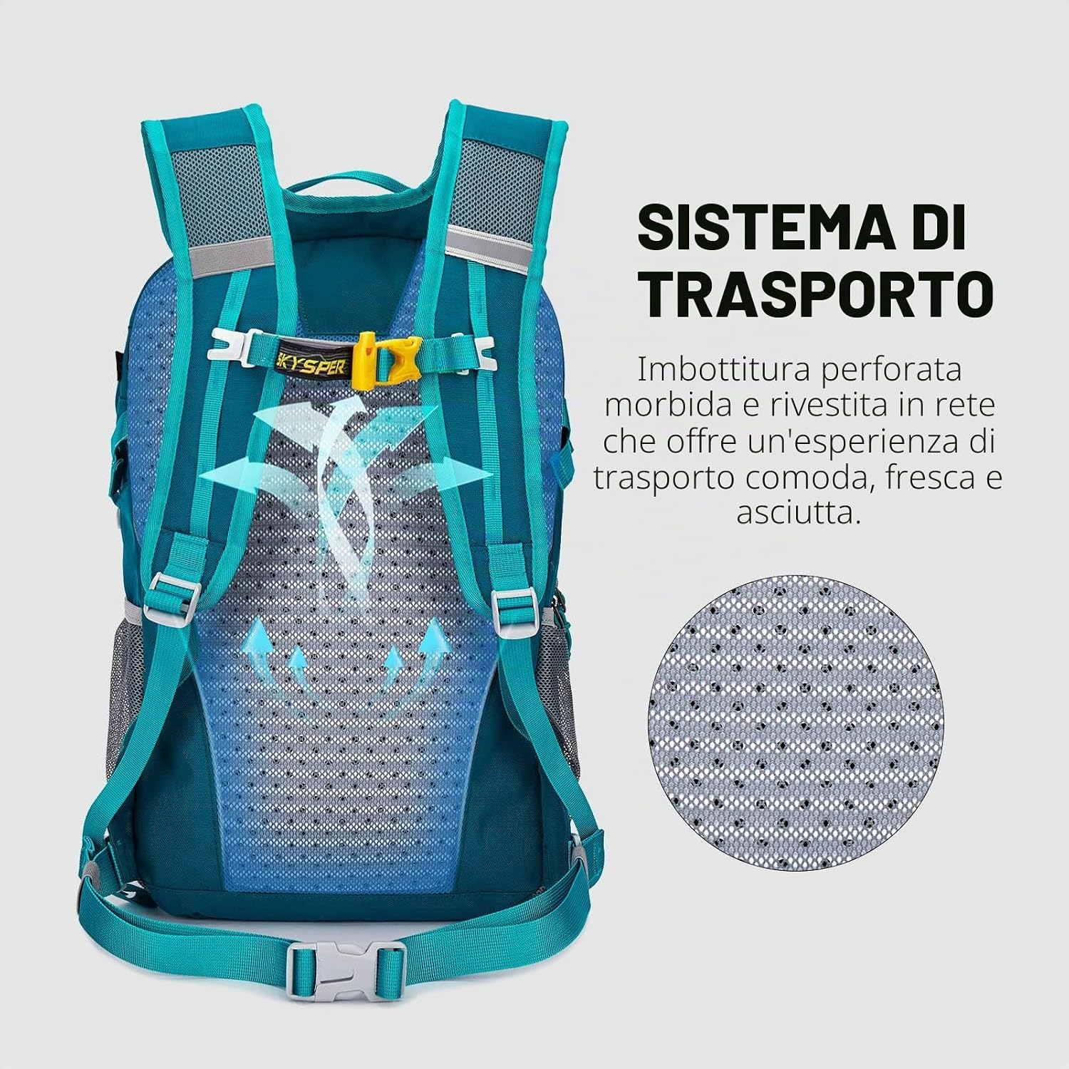 Detalle de SKYSPER Zaino da Hiking 20L Impermeabile