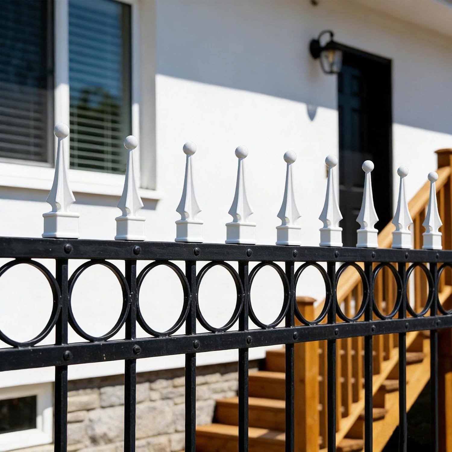 Detalle 2 de ZXNhome Fence Finials for 3/4-Inch Square Posts