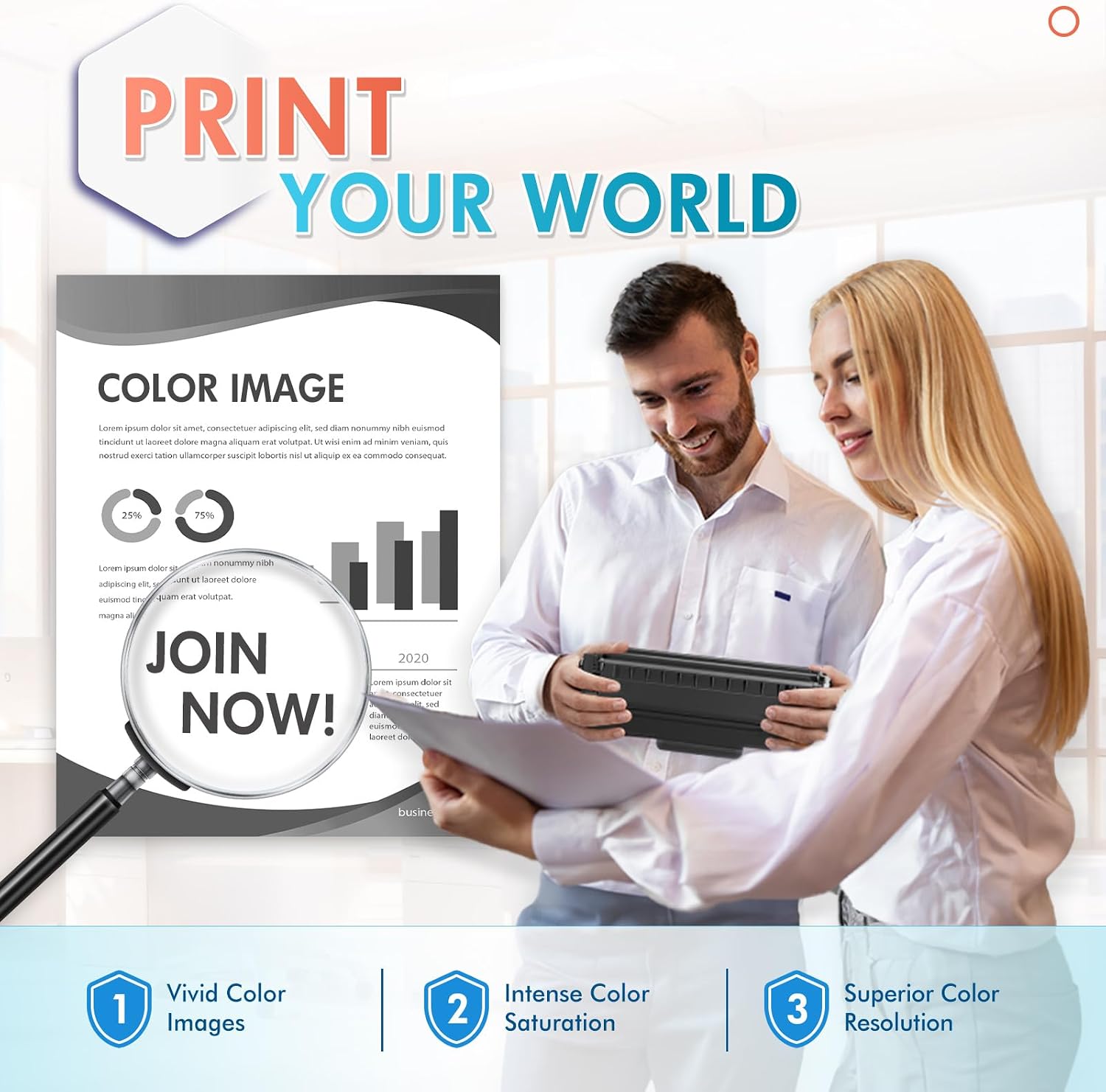 Detalle de inkalfa TN760 Toner Cartridge 4-Pack, Black TN760/TN730 Compatible