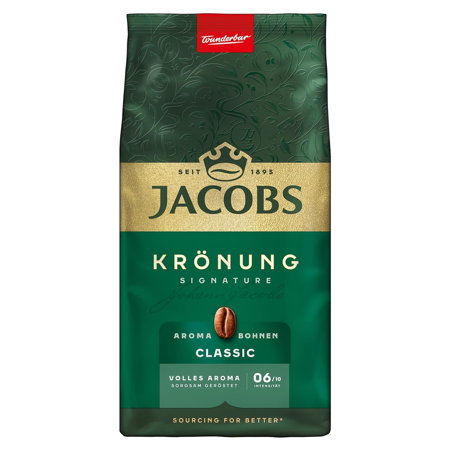 Thumbnail 5 de Jacobs Kaffeebohnen Krönung Kräftig Aroma-Bohnen – intenso Aroma, Haselnuss & Kakao, 500 g