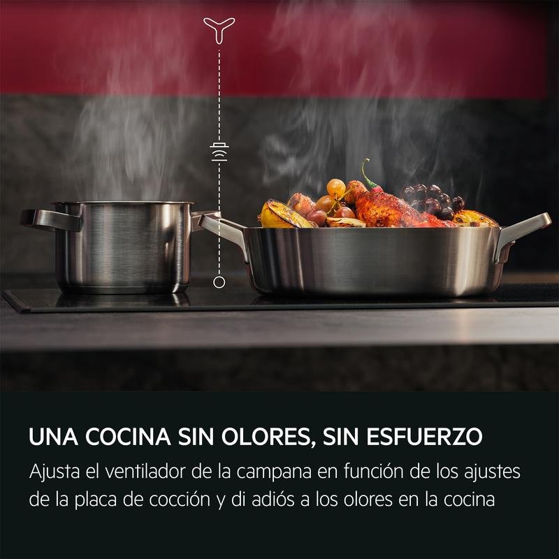 Thumbnail 2 de AEG TN63IV00CT SaphirMatt – Placa de inducción de 60 cm con 3 zonas PowerBoost y Hob2Hood