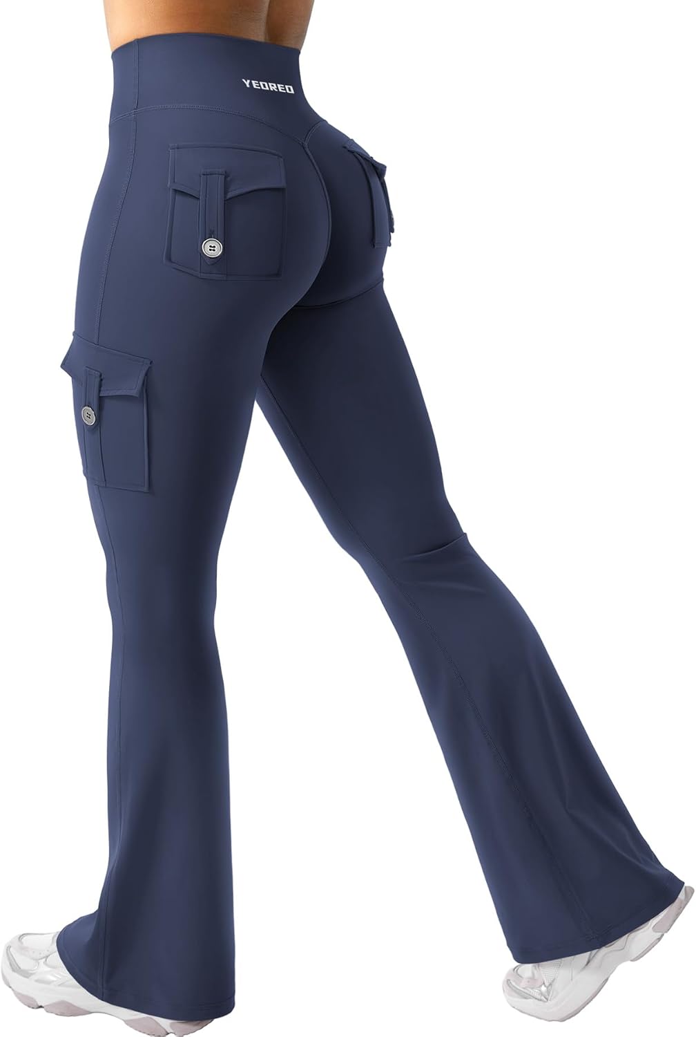 Detalle de YEOREO CoreFlex flare leggings