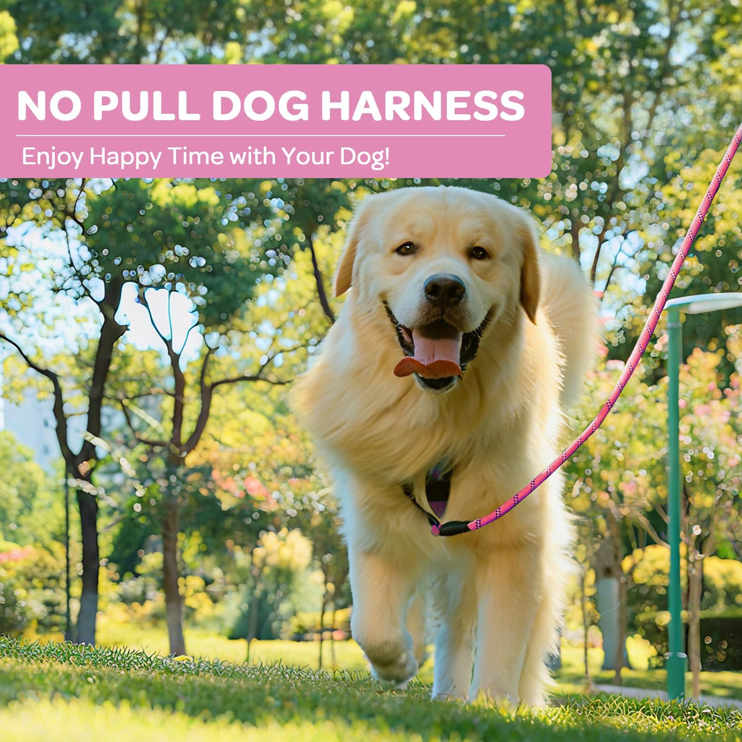 Thumbnail 6 de FURRYFECTION XL Anti-Pull Dog Harness for Large Dogs: Reflective, Dual Handles and Front/Back Leash Clips
