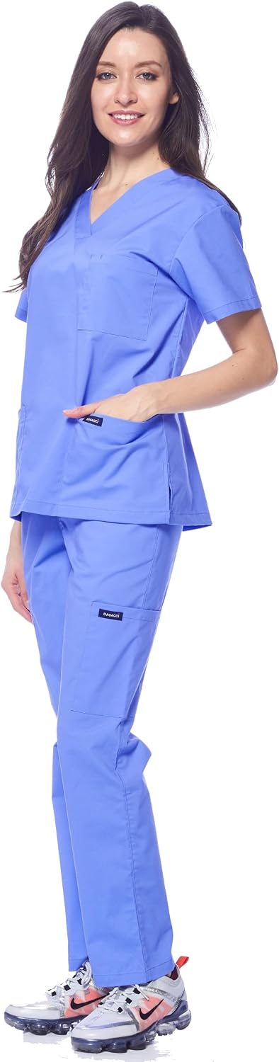 Detalle de Dagacci Scrubs Medical Uniform Set for Women and Men — Top and Pants