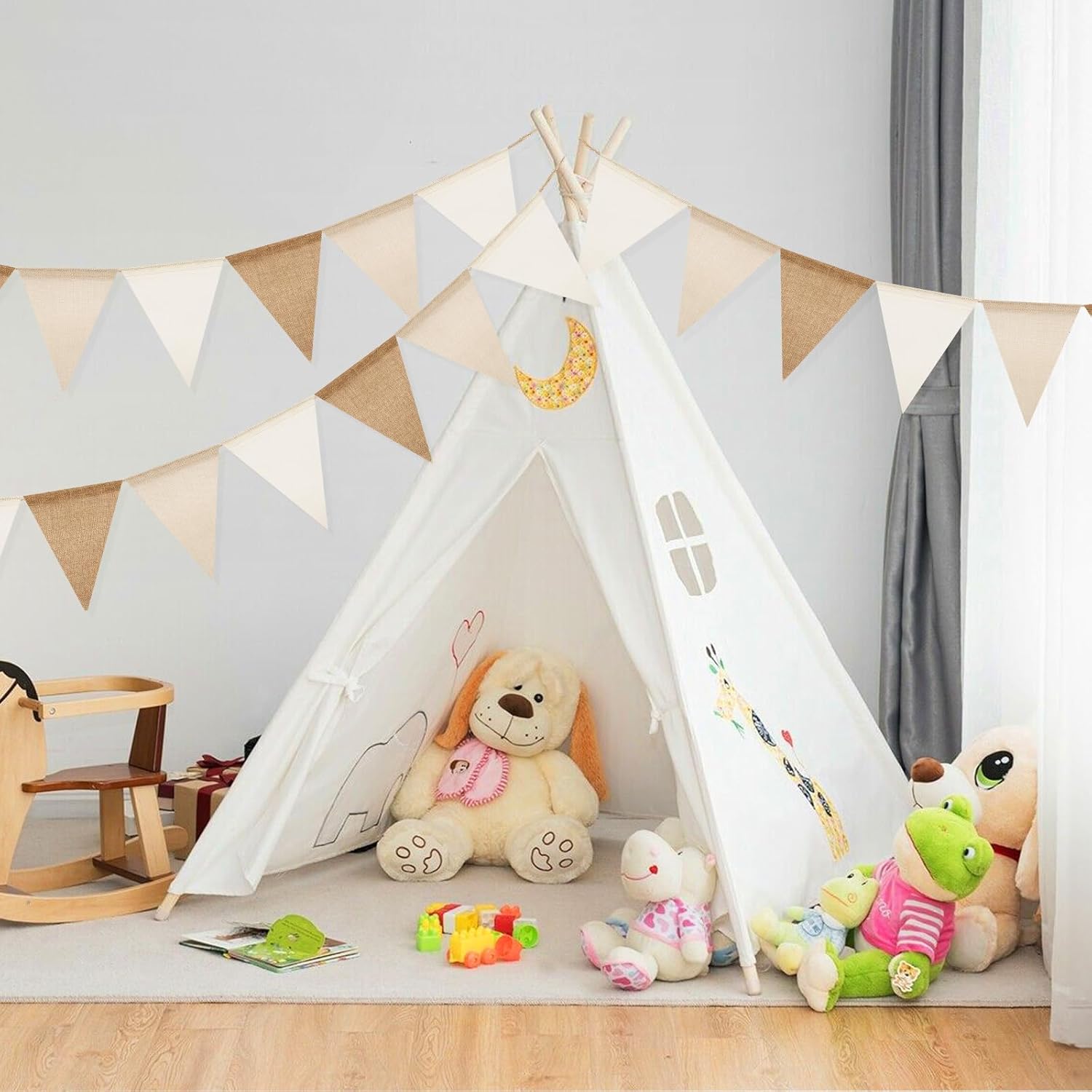 Detalle 2 de G2PLUS Wimpelkette 20 m Outdoor Wetterfest