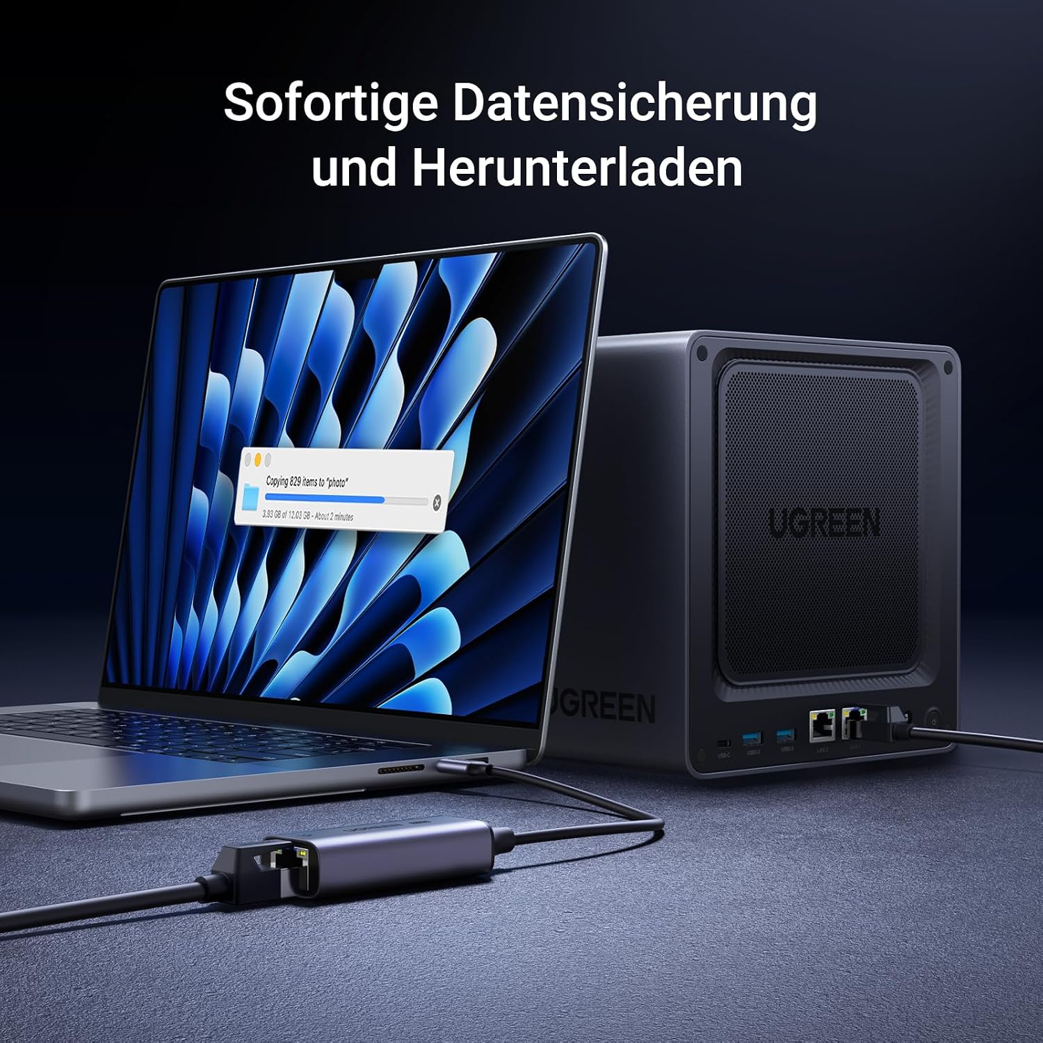 Thumbnail 4 de UGREEN 2.5G USB‑C LAN Adapter 2500Mbps Ethernet
