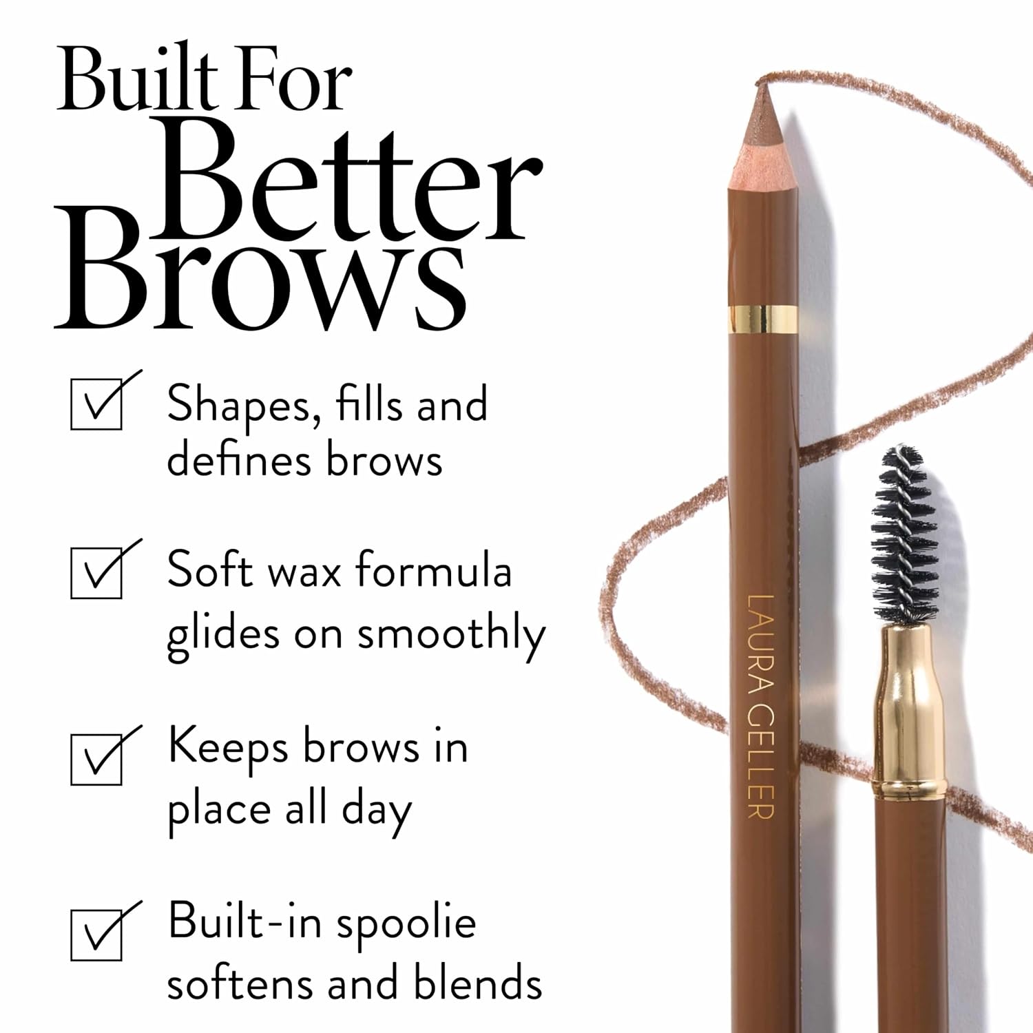 Thumbnail 2 de Laura Geller New York Bravo Brows Soft Pencil + Brush, Blonde