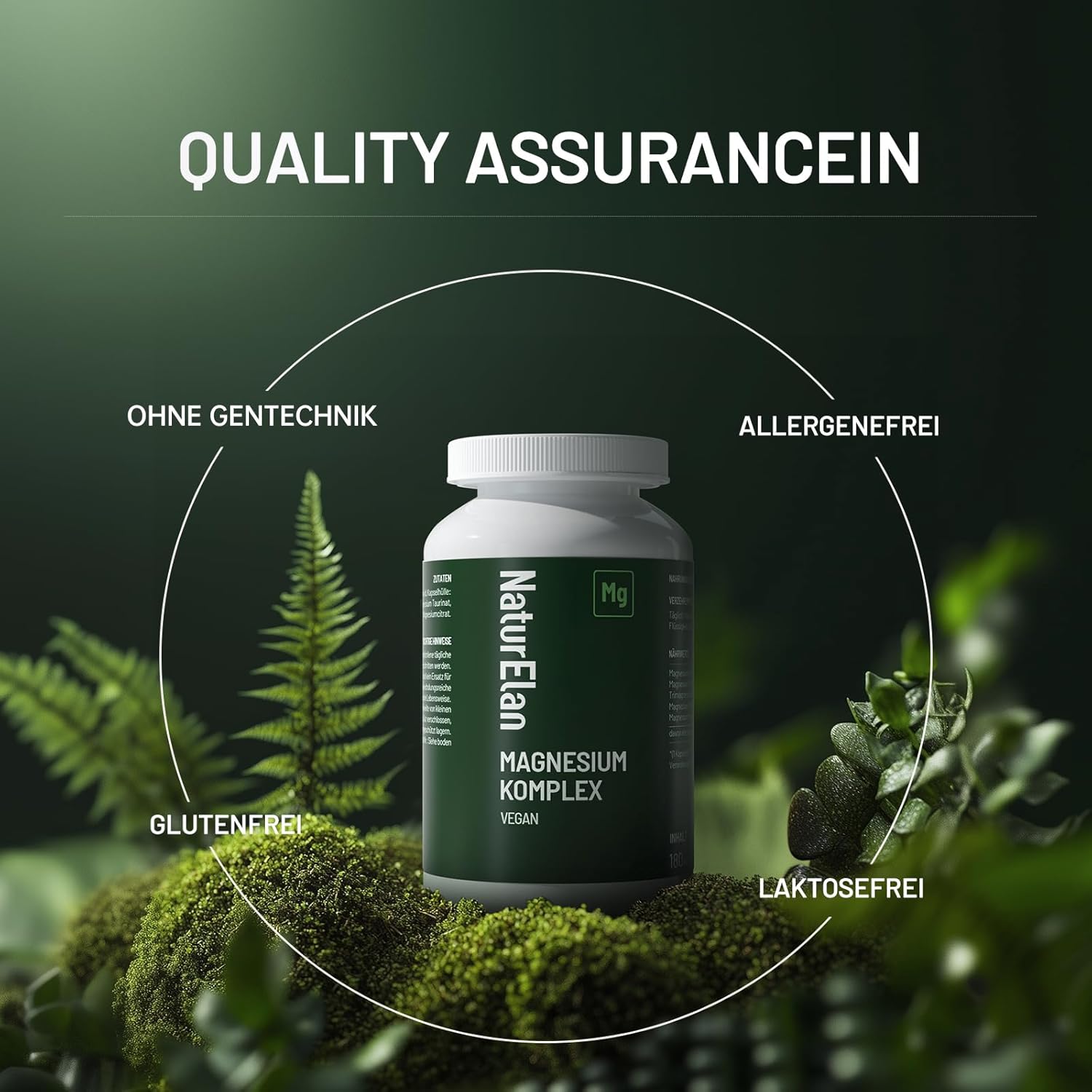 Detalle 2 de Magnesium Komplex Hochdosiert 400 mg — 180 Kapseln 💊