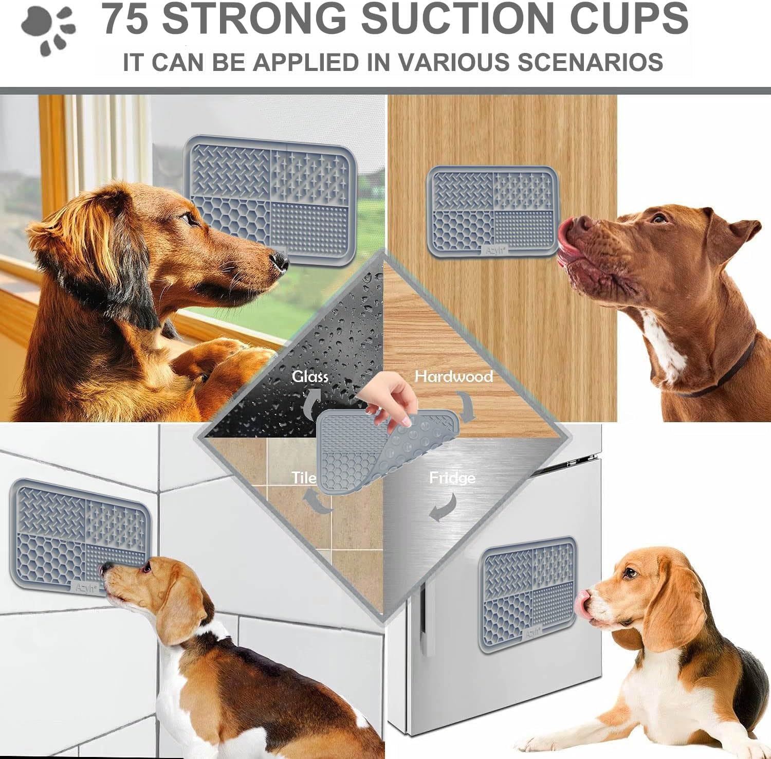 Detalle 2 de Azyh Licking Mat 2 Pack slow feeder for dogs 🐾