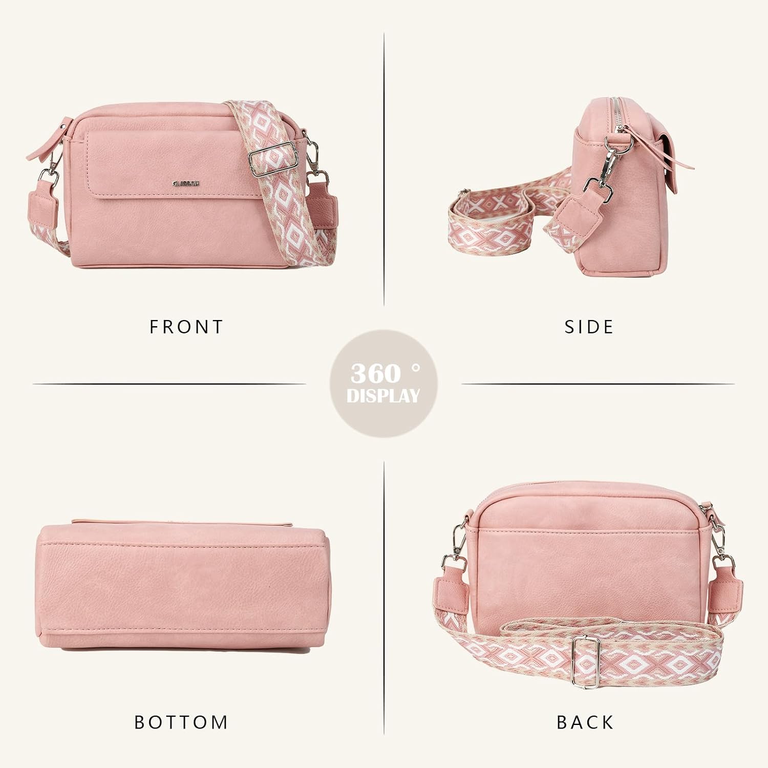 Thumbnail 4 de Gladdon sac bandoulière femme PU léger