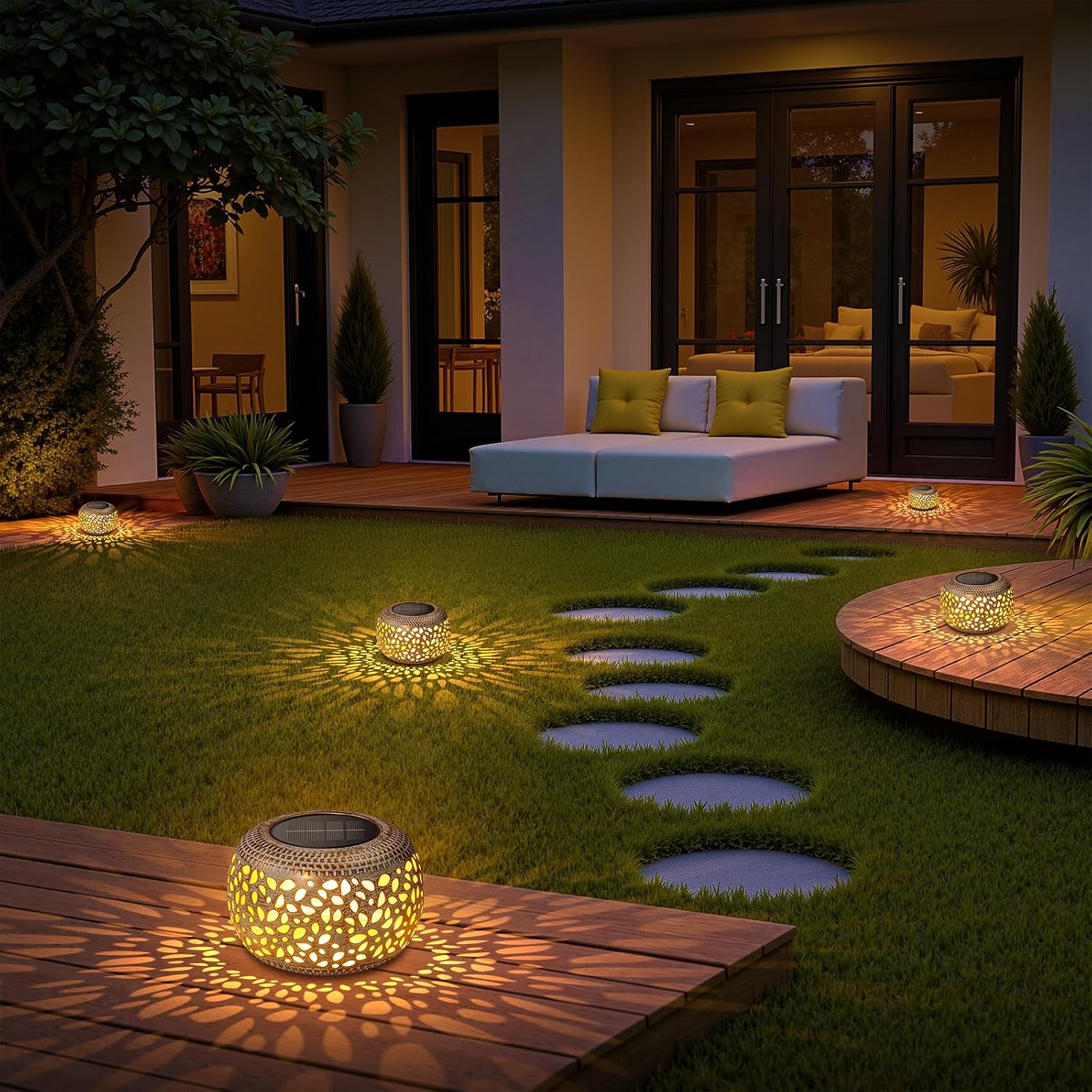 Thumbnail 6 de Solar Outdoor Lantern, Metal