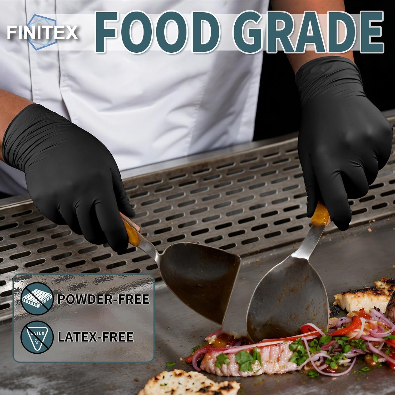 Detalle de FINITEX X-Large 5mil Nitrile Disposable Gloves