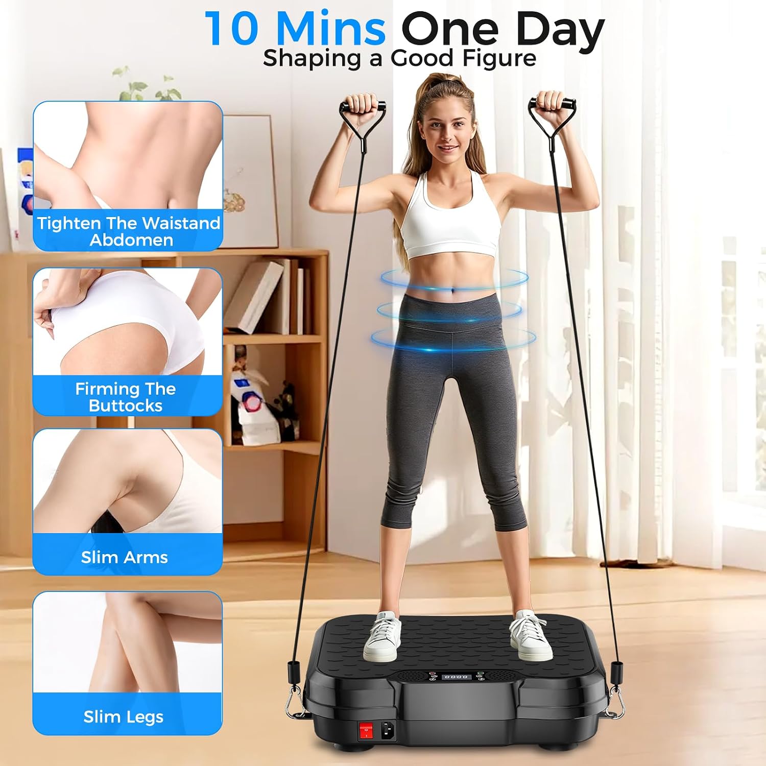 Detalle 2 de Vibration Plate Exercise Machine 450 lbs