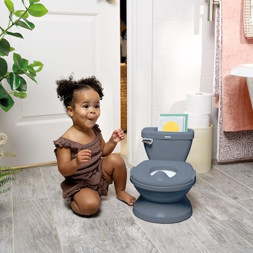 Detalle de Ingenuity My Size Potty Pro – Pot 2-en-1 avec Réducteur Amovible et Bruit de chasse, bleu